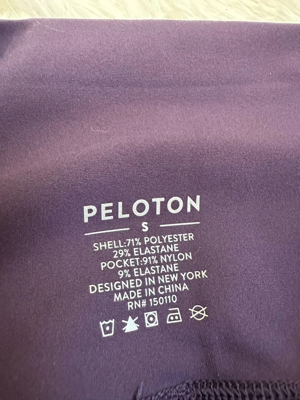 Peloton Leggings Cadent  Purple High-Waist Pockets Sport Workout Yoga  Small - Picture 5 of 8